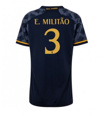 Real Madrid Eder Militao #3 Replika Udebanetrøje Dame 2023-24 Kortærmet
